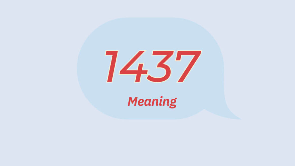 What Is 1437 In Texting