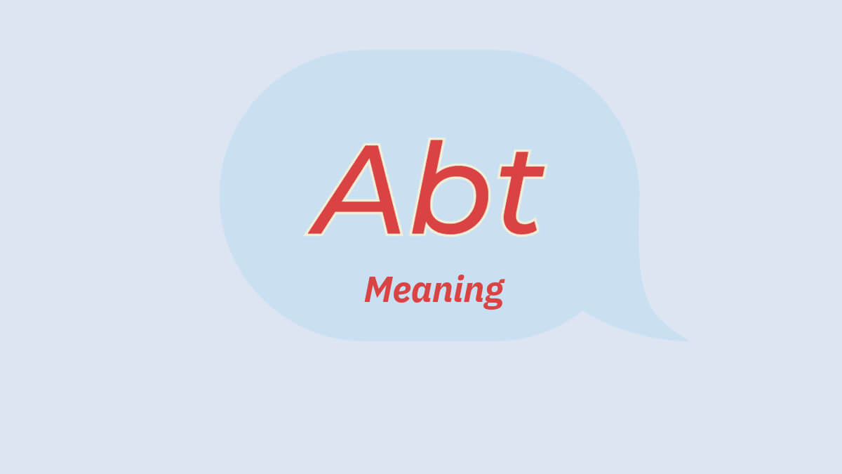 Abt meaning in text