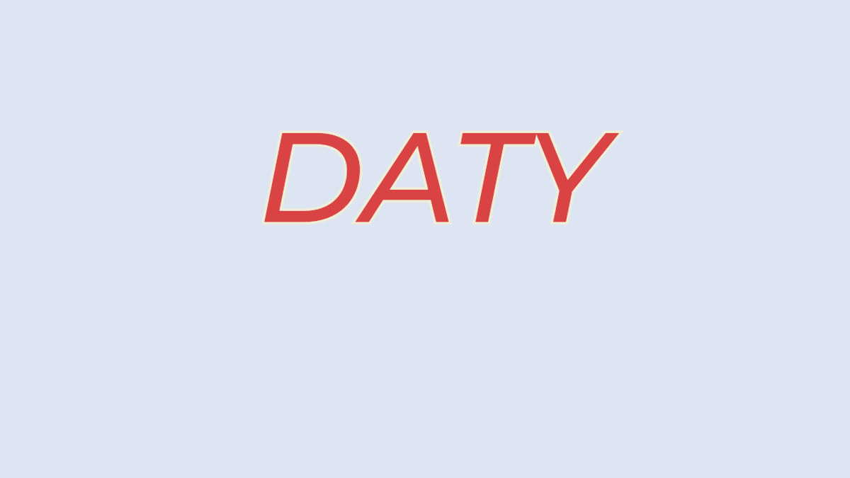 DATY mean in text